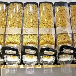 Cereal gravity bulk food dispenser dry food display container