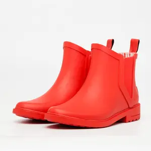 Women ankle lightweight rubber rain boots girl outdoor waterproof shoes boot for wholesale fashion