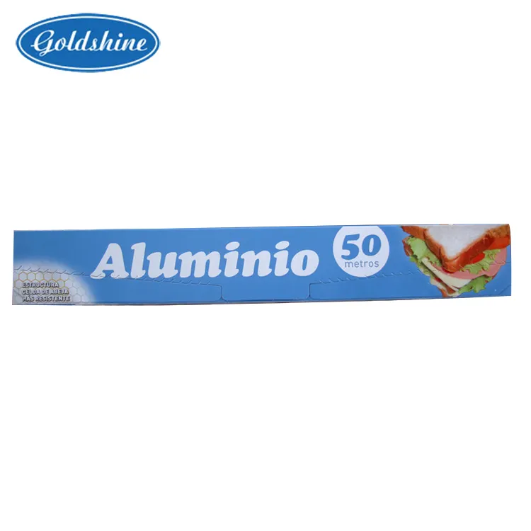 Lámina de aluminio para el hogar, OEM, predoblada, con relieve