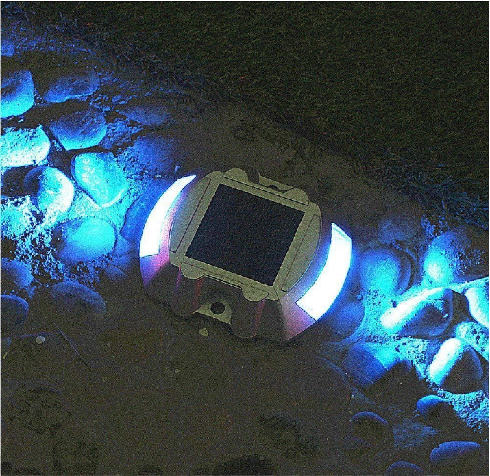 Aluminum Solar LED Dock Light Outdoor IP67 Road Stud 150MA LED Solar Dock Light