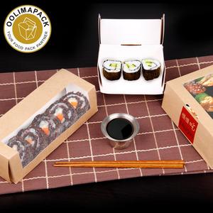 Nero estrarre la scatola di sushi di carta, scatola di snack usa e getta ecologica e per uso alimentare, sushi to go box - Product Image 3