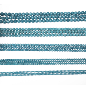 2019 lotto all'ingrosso nuovo naturale 4mm 6mm 8mm 10mm 12mm rotondo gemma perle sciolte tinte in pietra <span class=keywords><strong>acquamarina</strong></span> blu - Product Image 2