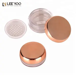 Bling Vàng Rỗng Lỏng Hộp Bột Với Sifter Bán Buôn Vòng Lỏng Bột Jar Tùy Chỉnh Mỹ Phẩm Bao Bì Container