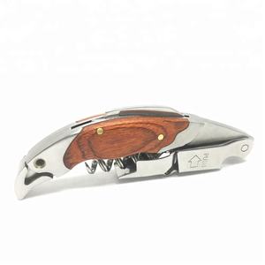 Sacacorchos profesional de alta calidad para abridores de vino de camareros con mango de madera - Product Image 2