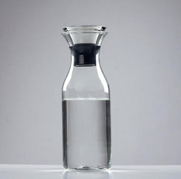 1L/1.5L round glass water jug with lid borosilicate glass beverage carafe hot cold water jug