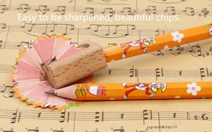 Crayons noirs en boîte OEM avec revêtement en gomme transfert à chaud écriture HB tilleul bois hexagonal bureau école couleur noir chaud - Product Image 6