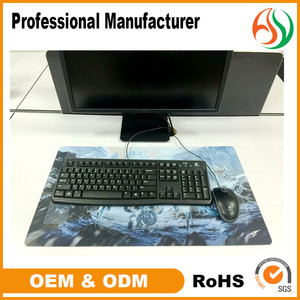 Verwarmde waterdichte gaming muismat met aangepaste print, rubberen mat met gepersonaliseerd logo, 24x14 inch vierkant, REACH/ROHS gecertificeerd, op voorraad - Product Image 5