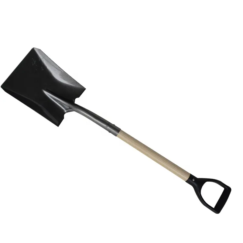 Flat head garden metal shovels carbon fiber head shovel construction shovel