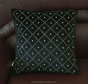 นุ่มกำมะหยี่ที่กำหนดเองลูกปัดเลื่อมเย็บปักถักร้อย <span class=keywords><strong>Cushion</strong></span> COVER - Product Image 3