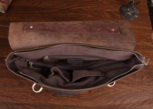 J.M.D, bolsos de mano para hombre, maletín de cuero de vaca genuino raro para hombre, bolso para ordenador portátil, bolso de mensajero 7082R-1 - Product Image 6