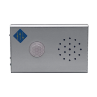 JR001-2 Speaker Suara yang Dapat Disesuaikan, Baja Anti Karat Perak, Sensor Gerak PIR Luar Ruangan Terlaris, Deteksi 10m, Sistem Alarm HORN
