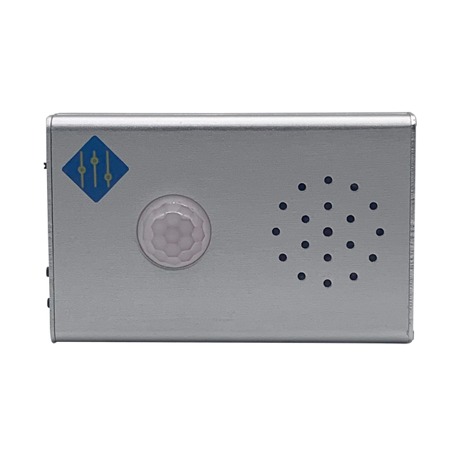 JR001-2 Customizable Voice Speaker Stainless Steel Silver Hot Selling Outdoor PIR Motion Sensor 10m Detection HORN Alarm Systems