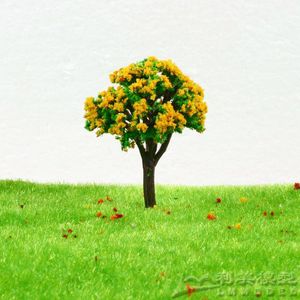 Mô hình thu nhỏ cây vàng đậm/mô hình kiến trúc cây nhựa nhỏ 4.5cm - Product Image 2