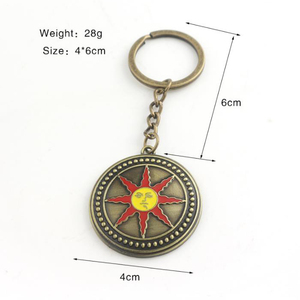 Petit porte-clés cadeau en métal personnalisé <span class=keywords><strong>Dark</strong></span> Souls 3 Sunknight Solar logo - Product Image 5