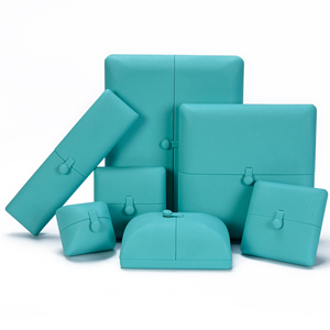 A Ring Box ZEBO Custom Pu Jewelry Box Luxury Gift Necklace Earring Ring Shell Box Leather Jewelry Box Packaging Wth Logo