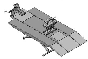 Elevador de Tijera personalizado portátil, DML, 500kg, mesa neumática de aire para motocicleta - Product Image 6