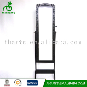 Moderne Grand Noir Miroir De Plancher <span class=keywords><strong>Meuble</strong></span> De Rangement De Bijoux - Product Image 2