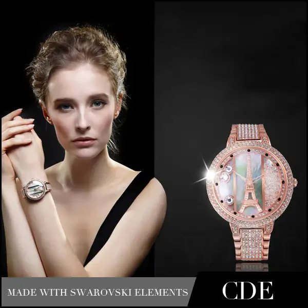 Mulheres de cristal relógio moda, china wholesale relógios de luxo senhora