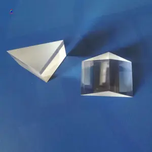 Processamento de vidro óptico bk7, quartzo, prismas isosceles, triângulo reto, prisma