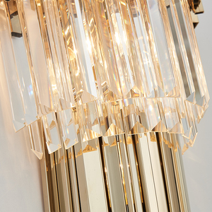 Lampada da <span class=keywords><strong>Parete</strong></span> Moderna a LED in Cristallo, Applique Dorata in Metallo per Camera da Letto e Corridoio, Illuminazione Decorativa - Product Image 4