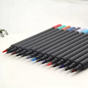 아이 수채화 펜을 위한 두 배 끝 물 색깔 펜