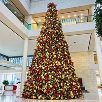 Décoration de Noël extérieure durable et étanche en forme de cône géant, arbre de Noël traditionnel 3D à LED pour l'usine