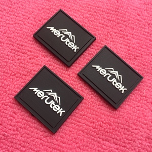 Stitching on Trademark Rubber Bag <strong>Label</strong>,Brand Logo PVC <strong>Shoe</strong> <strong>Labels</strong> - Product Image 2