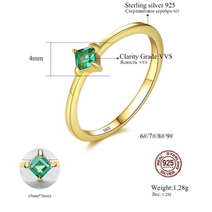 Anillo de Plata de Ley 925 de Alta Calidad CZCITY, Anillo con Piedra Preciosa Sintética, Joyería Fina para Mujer, Regalo para Mujer - Product Image 2