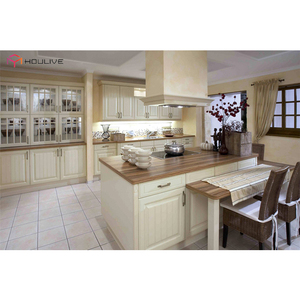 Modern <strong>White</strong> MDF PVC <strong>Kitchen</strong> Cabinets with Faucet Sink <strong>Accessories</strong> Durable Quality Customized Design and Produce From Factory - Product Image 6