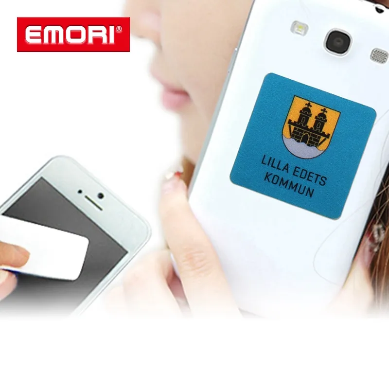 En popüler Mini kendinden yapışkanlı cep cep telefonu yapışkan ekran temizleyici iPhone