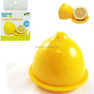 Home and Kitchen ABS Plastic BPA Free Injection Molded Lemon Shaped Fresh Keeper Fruit &amp; <strong>Veg</strong> <strong>Storage</strong> Box - Product Image 2