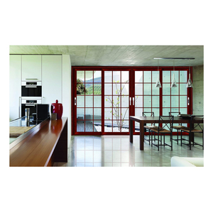 Puertas correderas de aluminio de diseño japonés moderno, puertas correderas de vidrio para parrilla - Product Image 3