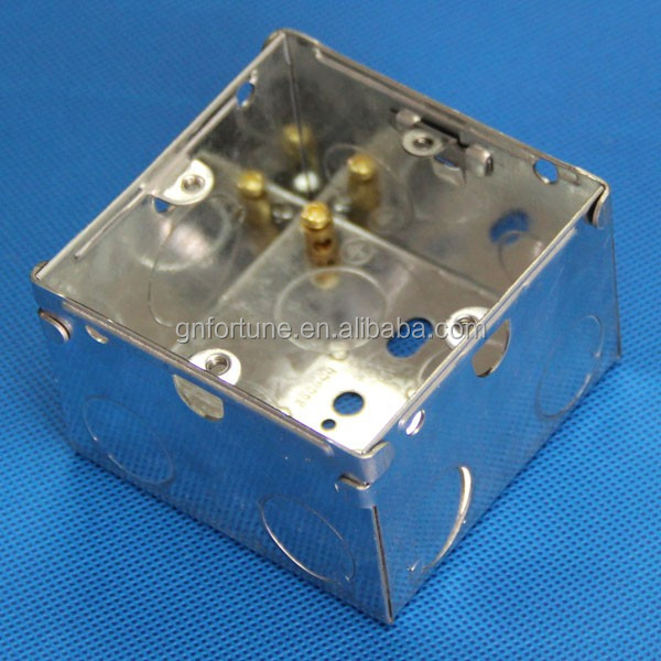 Electrical Concealed Box Metal Junction Box 3x3 Back Box Galvanized Steel Sheet IP65 25/35/47mm 0.5-1.2mm 3*3/3*6mm CN;GUA G&N