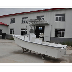 Bote de Pesca Liya de Fibra de Vidrio con Casco Rígido de 19 pies, Tipo <span class=keywords><strong>Panga</strong></span> - Product Image 1
