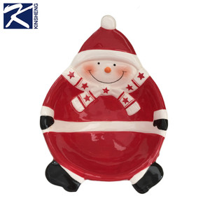 2017 al por mayor eco amigable <span class=keywords><strong>Santa</strong></span> en forma <span class=keywords><strong>cena</strong></span> de cerámica conjunto - Product Image 2
