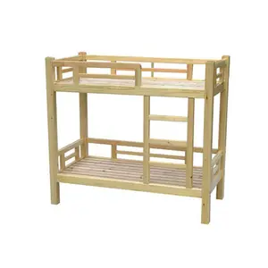 Kids furniture cheap wooden bunk beds kindergarten bed