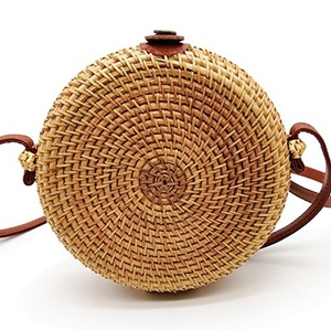 Wholesale New Design Vietnam Handmade Small Weaving Rattan Bag Ladies Woven <b>Straw</b> Cross Body Shoulder Bag Cotton Floral <b>Handbag</b> - Product Image 3