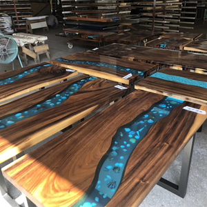 1 galon Crystal Clear Bar masası üst epoksi reçine kiti merkezi masa el yapımı yaratıcı sanat epoksi reçine masa - Product Image 3