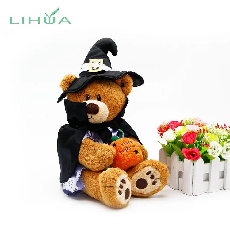 Grosir Gambar Mainan Beruang Teddy Halloween Kuning Lucu