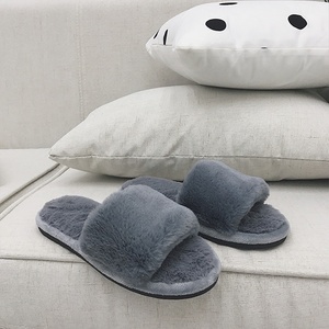 Pantoufles <span class=keywords><strong>mules</strong></span> pour femmes, chaudes et confortables, en peau de mouton et <span class=keywords><strong>fourrure</strong></span> d'agneau - Product Image 4