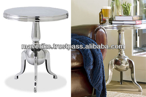 โต๊ะข้างโต๊ะโลหะทรงกลมขนาดเล็กสำหรับห้องนั่งเล่นโต๊ะปลายกลางแจ้งแบบพกพาสำหรับใช้ในบ้านกันสภาพอากาศดีไซน์ไม่เหมือนใคร - Product Image 4