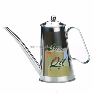 [Holar] Taiwán hizo 500ml lata de aceite de oliva en forma de inclinación a prueba de fugas sin goteo con acero inoxidable - Product Image 3