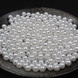 Cao Sáng Bóng Nửa Khoan Hạt Ngọc Trai Nửa Lỗ Tròn ABS Ngọc Trai - Product Image 3