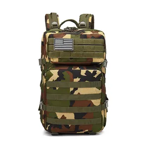 Ransel Mendaki Taktis Camo, Ransel Mendaki Berkemah Multifungsi Tahan Lama