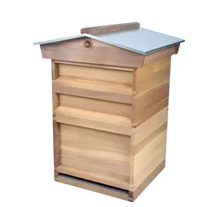 Fabrik direkt liefert Kanada Red Cedar 2018 nationalen bee hive mit metall abdeckung für Europa markt