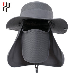 Chapeau de protection solaire pour le cou et le visage pour hommes et femmes, idéal pour la pêche, la randonnée et les voyages - Product Image 1