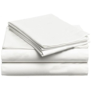 <span class=keywords><strong>Percale</strong></span> simple jetable 200TC 2 "<span class=keywords><strong>drap</strong></span> <span class=keywords><strong>plat</strong></span> d'hôtel d'ourlet pour l'usage d'hospitalité - Product Image 2