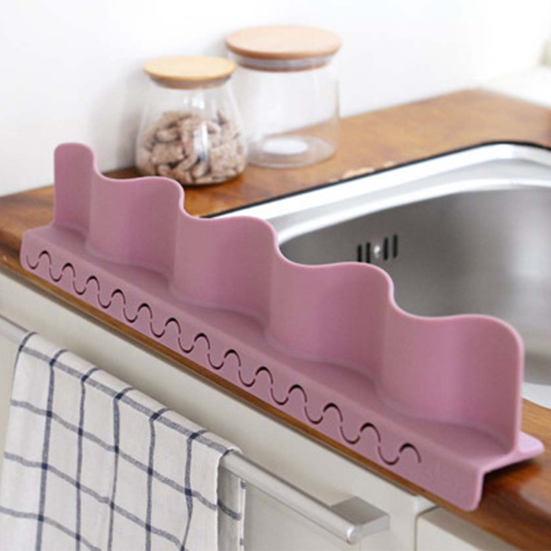 Силиконовая кухонная раковина с перегородкой от брызг воды