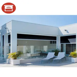 Venta caliente del fabricante de China Zip Track Roller Blind Tela impermeable Riel lateral a prueba de viento automático para balcón Oficina Living - Product Image 2