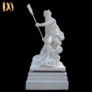 Outdoor ornamenti da <span class=keywords><strong>giardino</strong></span> di pietra <span class=keywords><strong>romano</strong></span> guerriero vintage man statue - Product Image 2